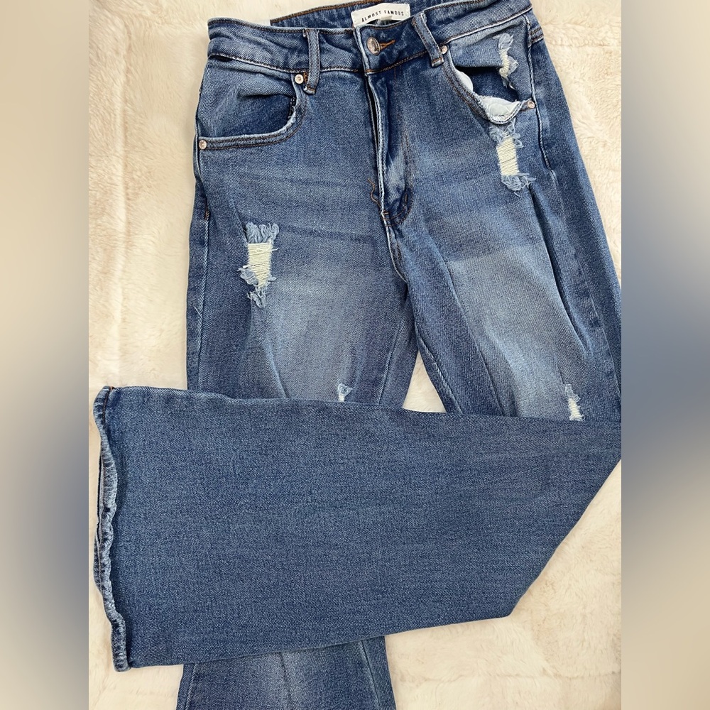 Denim Flare Pants